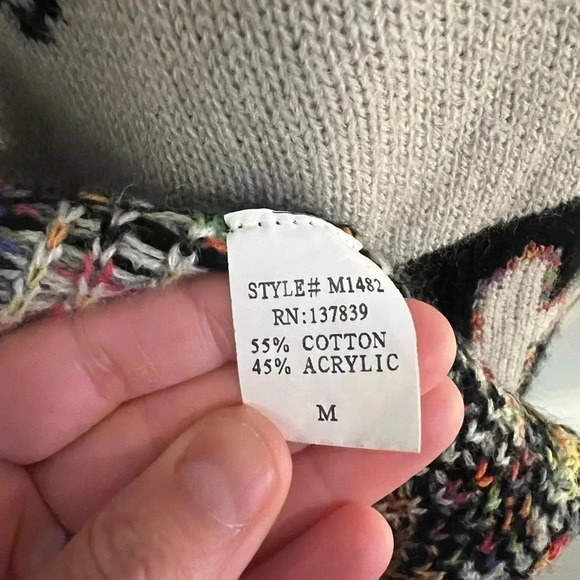 Altar’s State Aztec poncho cardigan size medium - Picture 6 of 6